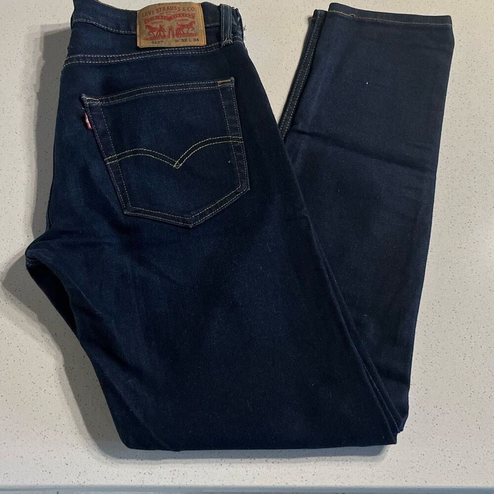 Levi’s 512 Slim Tapered Blue Jeans Tagged 32/34